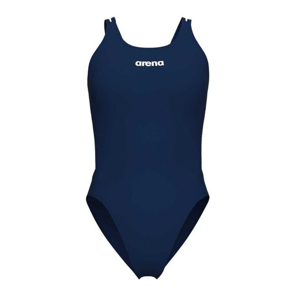Arena Womens/Ladies Tech One Piece Bathing Suit / Navy/White